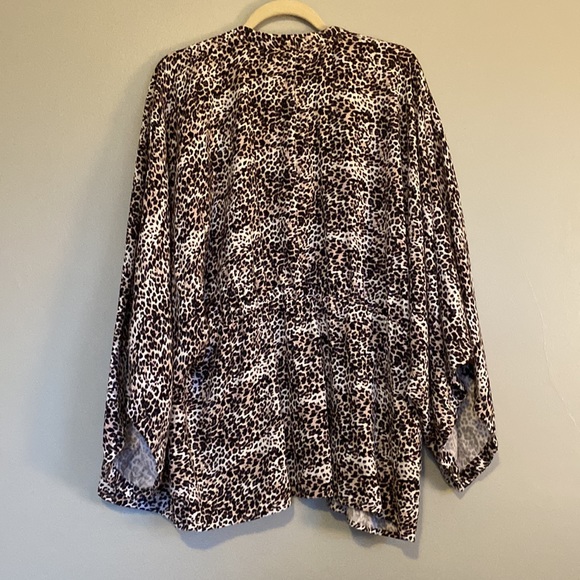 GUC leopard print Sim & Sam cardigan size L/XL - Picture 2 of 8